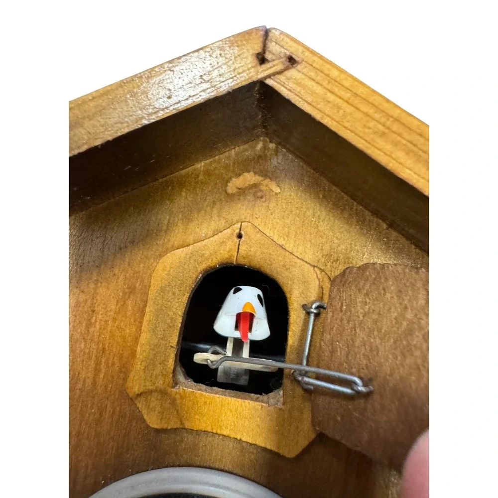 Linder Hauser Cuckoo Clock Unisex OS Brown Fair Parts for Repair Germany Vintage